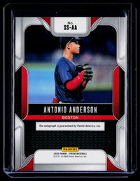 2025 Panini Prizm Baseball Sensational Signatures Antonio Anderson Auto #SS-AA - back