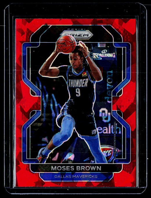 2021-22 Panini Prizm Basketball Moses Brown #173 Dallas Mavericks - front