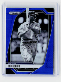 2025 Panini Prizm Baseball Lou Gehrig Blue Prizm #300 160/199 - front
