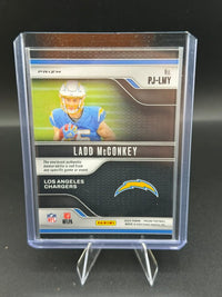 2024 Panini Prizm Football Premier Jerseys Ladd McConkey Rookie #PJ-LMY - back