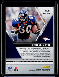 2020 Panini Mosaic Football Terrell Davis #68 Denver Broncos - back