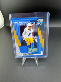 2025 Panini Score Zone Defense Memorabilia Derwin James Jr. Los Angeles Chargers - front