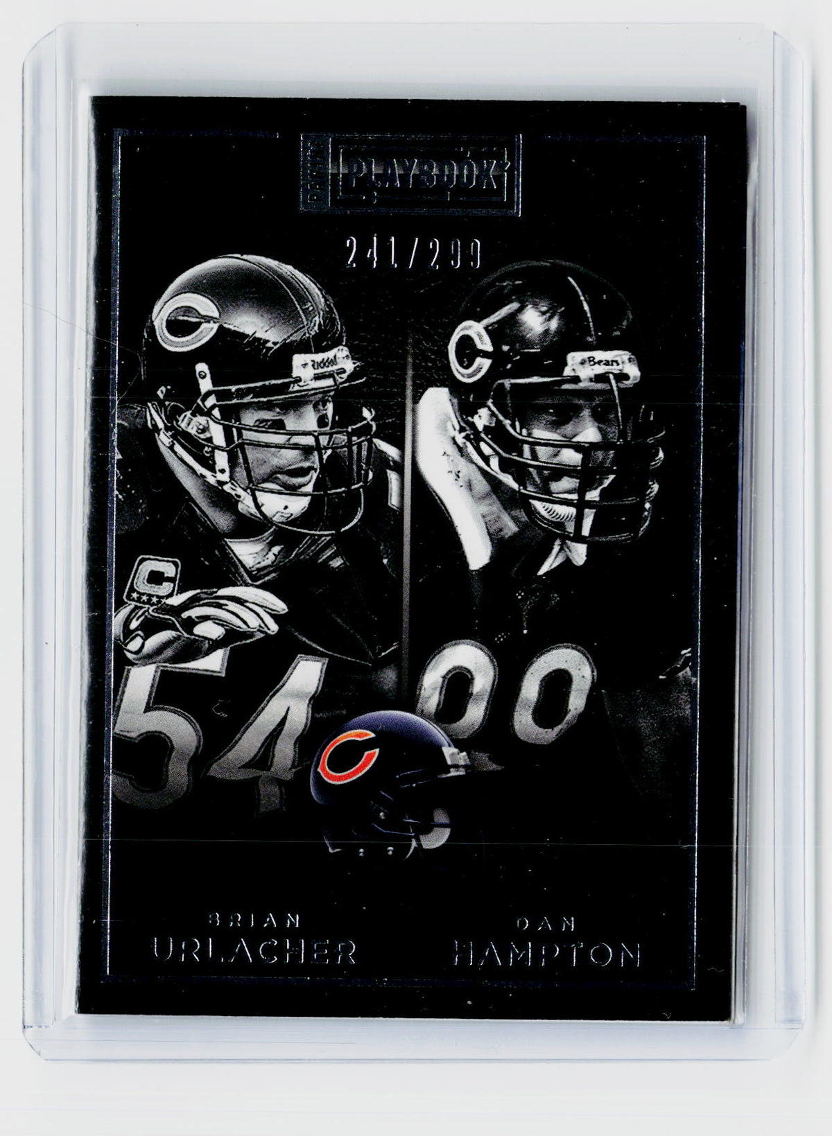 2015 Panini Playbook Football Brian Urlacher Dan Hampton #43 /299 - front