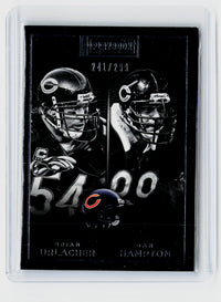 2015 Panini Playbook Football Brian Urlacher Dan Hampton #43 /299 - front