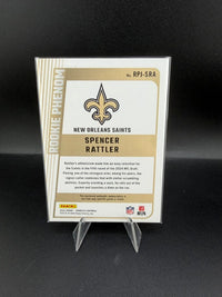 2024 Panini Donruss Football Rookie Phenom Spencer Rattler RC #RPJ-SRA Memorabilia - back