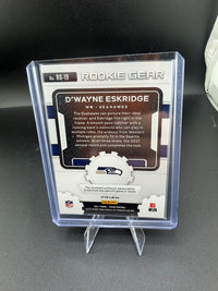 2021 Panini Prizm Rookie Gear D'Wayne Eskridge RC #RG-19 purple pulsar - back