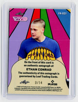 2026 Leaf Vivid Ethan Conrad Autograph /14 FA-EC1 - back