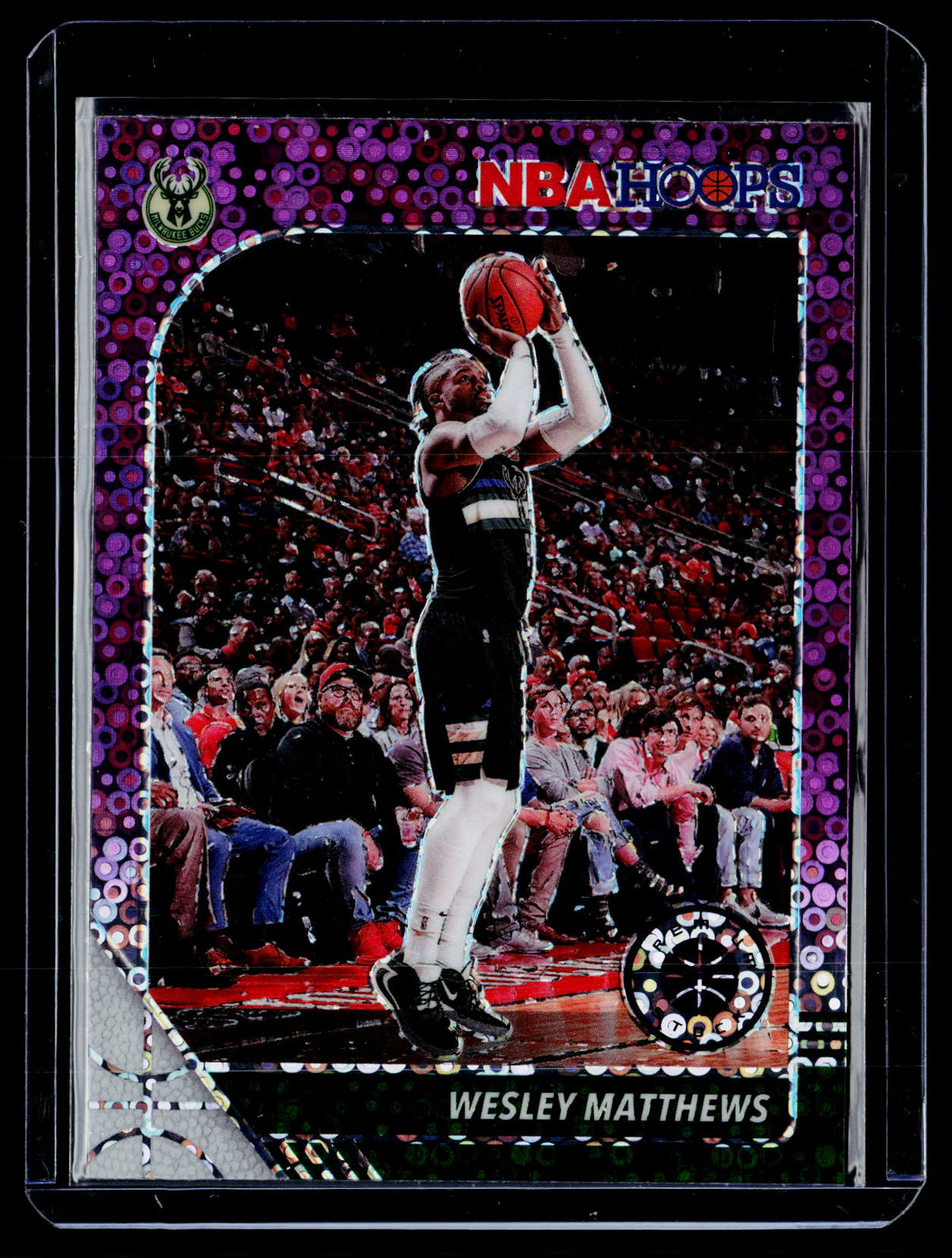 2019-20 Panini Hoops Premium Stock Wesley Matthews #75 Bucks - front