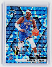 2024-25 Panini Mosaic Blue Mosaic Luguentz Dort #25 Oklahoma City Thunder - front