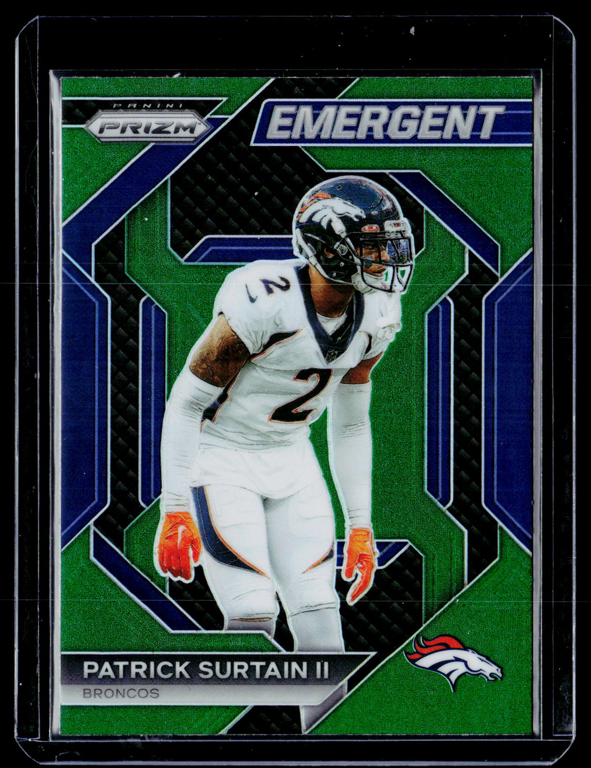 2023 Panini Prizm Football Emergent Green Patrick Surtain II #H-19 - front