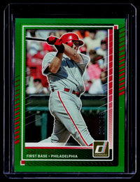 2025 Panini Donruss Baseball Jim Thome #31 Green /199 - front