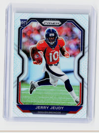 2020 Panini Prizm Football Jerry Jeudy Rookie Card #314 Denver Broncos - front
