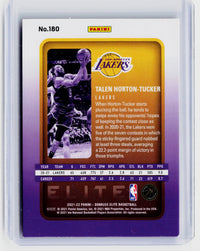 2021-22 Panini Donruss Elite #180 Talen Horton-Tucker Los Angeles Lakers - back