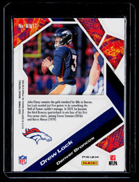 2020 Panini Mosaic Will to Win Drew Lock #WW17 Prizm Reactive Green - back
