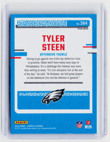 2023 Panini Donruss Optic Rated Rookie Tyler Steen #384 Philadelphia Eagles - back
