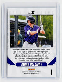 2026 Panini Donruss Elite Baseball Spellbound Green Ethan Holliday #37 - back