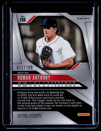 2025 Panini Prizm Baseball Roman Anthony Blue Prizm #266 /199 - back