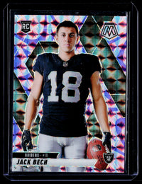 2025 Panini Mosaic Football Jack Bech Rookie Card #280 Las Vegas Raiders - front