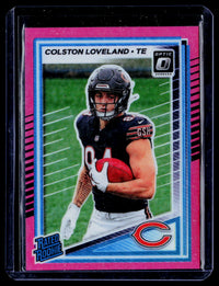 2025 Panini Donruss Optic Football Colston Loveland Rated Rookie #204 Chicago Bears - front