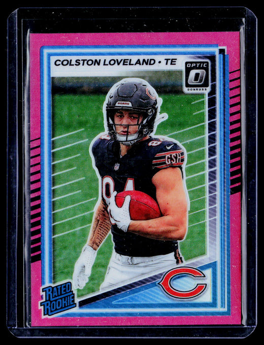 2025 Panini Donruss Optic Football Colston Loveland Rated Rookie #204 Chicago Bears - front