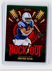 2024 Panini Absolute Football Rookie Jonathan Taylor #RO-JTR Indianapolis Colts - front