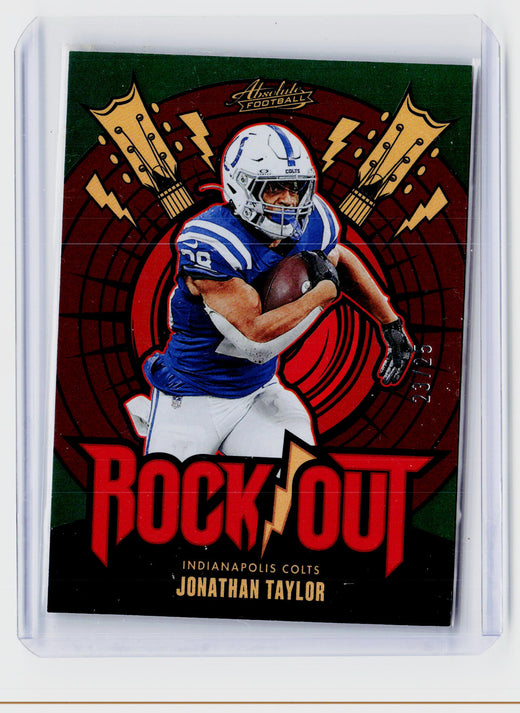 2024 Panini Absolute Football Rookie Jonathan Taylor #RO-JTR Indianapolis Colts - front