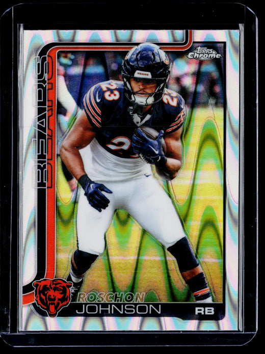 2025 Topps Chrome Roschon Johnson #55 Chicago Bears - front
