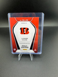 2024 Panini Totally Certified Certified Gamers Ja'Marr Chase CG-JCE Memorabilia Card - back