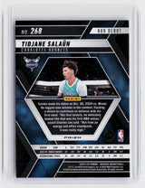 2024-25 Panini Mosaic NBA Debut Blue Mosaic Tidjane Salaün #268 RC - back