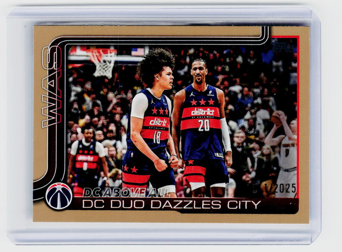 2025 Topps Flagship DC Above All: DC Duo Dazzles City #285 Washington Wizards - front