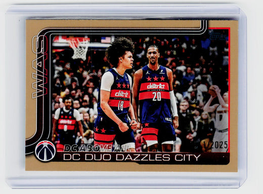 2025 Topps Flagship DC Above All: DC Duo Dazzles City #285 Washington Wizards - front