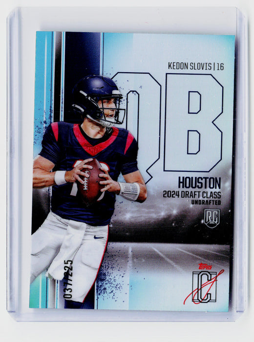 2024 Topps Signature Class Football Kedon Slovis RCV-61 Red Refractor Rookie /25 - front