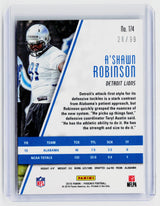 2016 Panini Phoenix A'Shawn Robinson Rookie Orange #174 /99 Detroit Lions - back