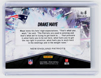 2025 Panini Prizm Prizmatic Entrants #6 Drake Maye New England Patriots - back