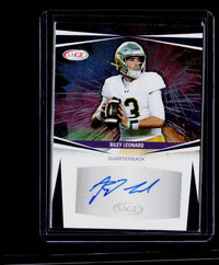 2025 SAGE Autograph Riley Leonard Notre Dame Auto #A-RL - front