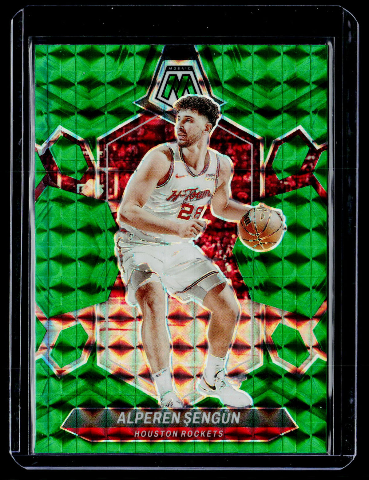 2023-24 Panini Mosaic Basketball Alperen Sengun Genesis Mosaic #171 - front