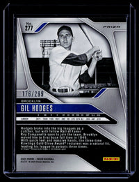 2025 Panini Prizm Baseball Gil Hodges Red Prizm #277 /299 - back