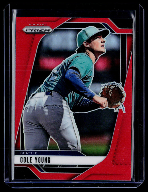 2025 Panini Prizm Baseball Cole Young Red Prizm #280 /299 - front