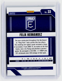 2026 Panini Donruss Elite Baseball Felix Hernandez #33 Seattle Mariners - back