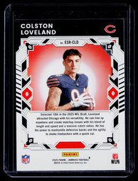 2025 Panini Donruss Elite Series Rookies Colston Loveland ESR-CLD Chicago Bears - back