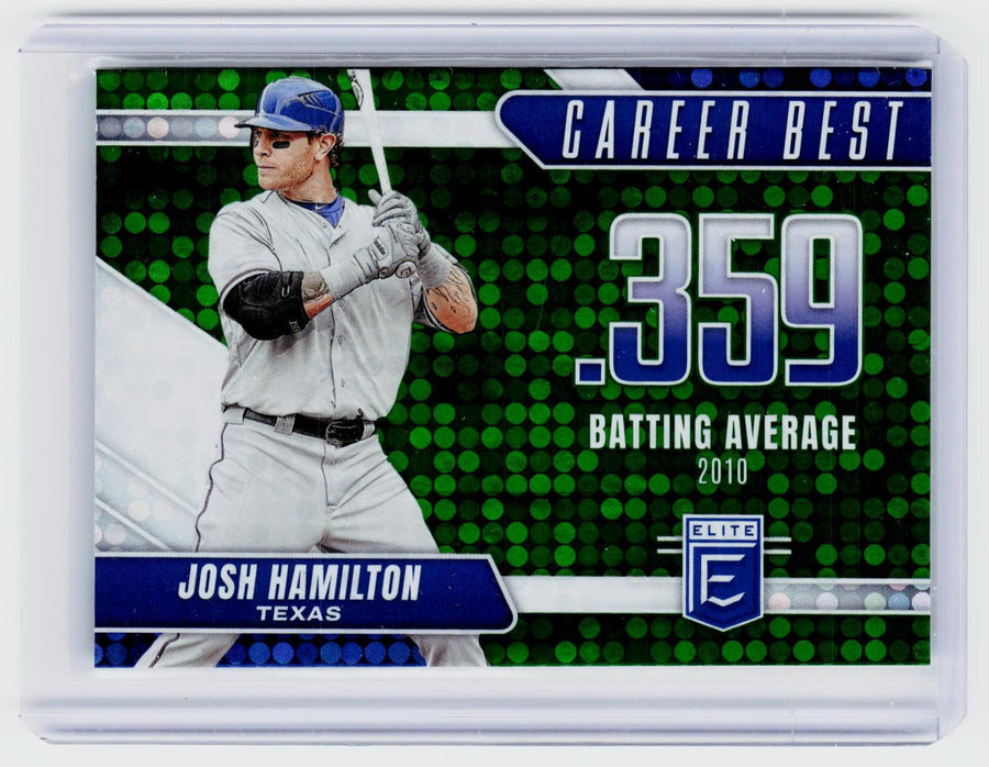 2026 Panini Donruss Elite Career Best Josh Hamilton #13 Texas Rangers - front