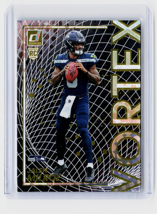 2025 Panini Donruss The Rookies Jalen Milroe #12 Seattle Seahawks RC - front