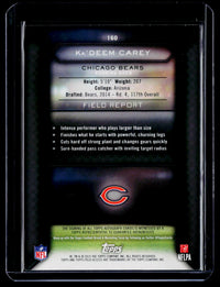 2015 Topps Field Access Field Report Autographs Ka'Deem Carey #160 - back