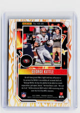 2022 Panini Phoenix Hot Routes Zebra George Kittle HR-29 - back