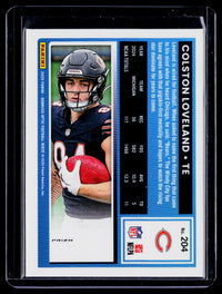 2025 Panini Donruss Optic Rated Rookie Colston Loveland #204 Chicago Bears - back