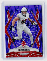 2025 Panini Phoenix Trey McBride Purple #80 48/49 Arizona Cardinals - front
