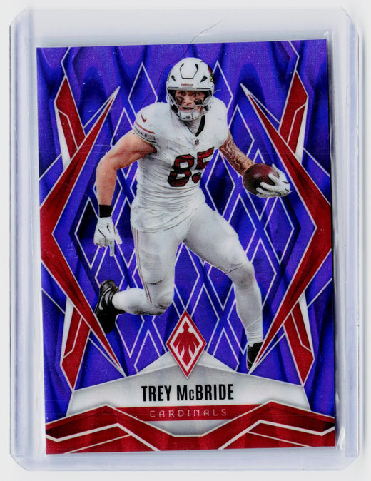 2025 Panini Phoenix Trey McBride Purple #80 48/49 Arizona Cardinals - front