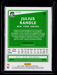 2020-21 Panini Donruss Optic Basketball Julius Randle #89 Checkerboard - back