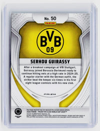 2025 Panini Prizm FIFA Club World Cup Serhou Guirassy #50 Borussia Dortmund - back