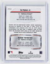 2026 Topps Chrome Past to Present PTP-18 Gunnar Henderson / Cal Ripken Jr. - back